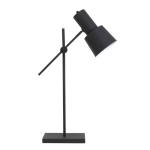 Light & Living Bureaulamp Preston Zwart 68-82cm
