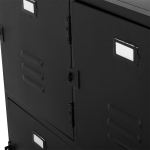 Locker New Vintage Zwart 4-deurs - Giga Meubel