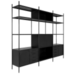 Open Kast Fik XL Zwart - Giga Meubel 