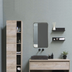 Spiegel Ovalis Staal 50x90cm - Giga Meubel