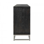 Richmond Dressoir Blackbone Zilver 4-deuren + open vak