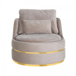 Richmond Fauteuil Kylie Khaki Velvet / Goud
