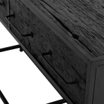 Sidetable Pure Black 140cm - Giga Meubel