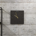 Spinder Design Klok Time Zwart 40x40cm