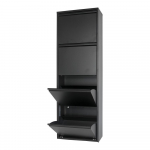Spinder Design Schoenenkast Billy 4 Zwart