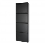 Spinder Design Schoenenkast Billy 4 Zwart