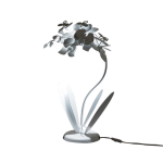 Tafellamp Orchide Wit