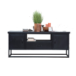 Tv-meubel Dansk Zwart 145cm Giga Meubel 
