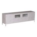 Tv-meubel Locker Vintage Glass Wit Giga Meubel