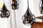 Hanglamp Daina 5-lichts Smoke Glass - Giga Meubel