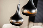 Hanglamp Edford 3-Lichts Getrapt Zwart - Giga Meubel