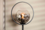 Vloerlamp Combe 1-Lichts Smoke Glas - Giga Meubel
