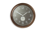 Klok Rond Timekeeper Zwart/Bruin Ø50cm
