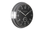 Klok Rond Timekeeper Zwart/Zilver Ø48cm