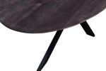 Eettafel Ziggy Bruin Ovaal 160cm X-poot - Giga Meubel