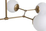 Hanglamp 6-Lichts Damar Metaal Geel Wit