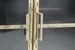HSM Collection Vitrinekast Fletcher 90cm Goud Metaal/Glas