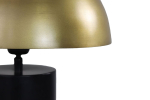 HSM Collection Tafellamp Met Kap 30cm Zwart/Goud Metaal