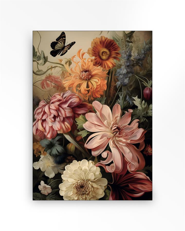 Urban Cotton Wandkleed Vintage Flowers Medium 110x145cm