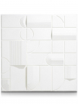 Coco Maison Wanddecoratie Geometric 3D 90x90cm Wit