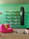 HKliving Acrylic Cabinet: Shelving Set Clear