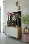 Coco Maison Schilderij Floral 100x100cm