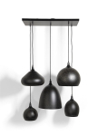 Coco Maison Hanglamp Arjen 5-Lichts Zwart Recht