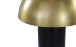 HSM Collection Tafellamp Met Kap 30cm Zwart/Goud Metaal