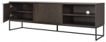 Tenzo Tv-meubel Bali 2-Deurs 2 Vakken Donkerbruin 176cm
