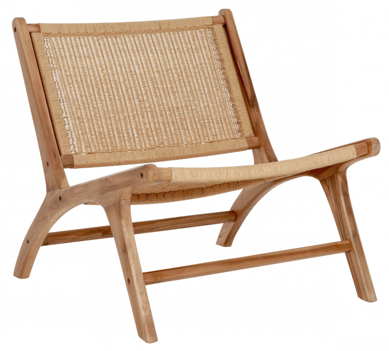 Must Living Fauteuil Lazy Loom Naturel Teakhout