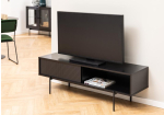 Tv-meubel Finn MDF Zwart 140cm - Giga Living