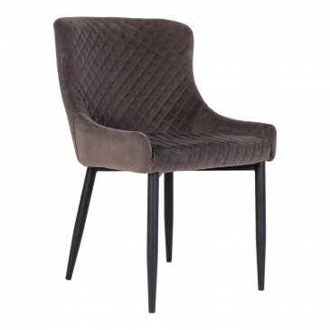 House Nordic Eetkamerstoel Boston Velvet Grijs