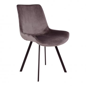 House Nordic Eetkamerstoel Memphis Velvet Grijs