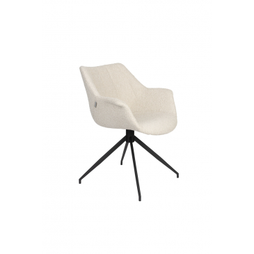 Zuiver Eetkamerstoel Doulton Swivel Naturel