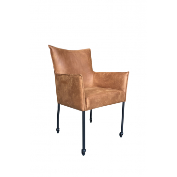 Livingfurn Eetkamerstoel Valerie Rodeo Cognac