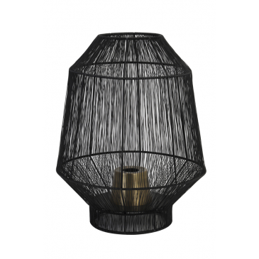 Light & Living Tafellamp Vitora Mat Zwart Ø37x46cm