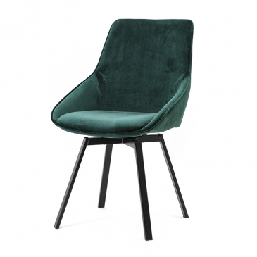 By-Boo Eetkamerstoel Beau Velvet Groen