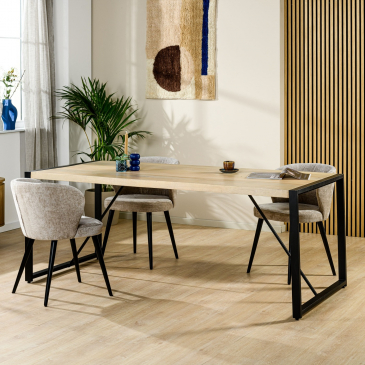 Eetkamertafel Aziz 200x90cm Naturel Pure - Giga Meubel