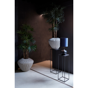 Light & Living Zuil Quin Set van 2 Zwart Nikkel 80+90cm
