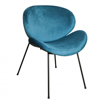 PTMD Eetkamerstoel Janne Velvet Teal