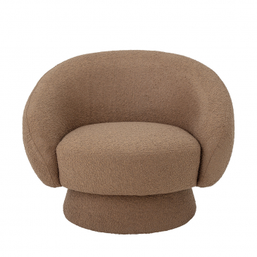 Bloomingville Ted Lounge Stoel Bruin Polyester