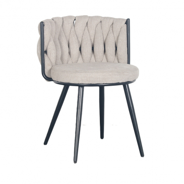 Pole to Pole Eetkamerstoel Moon Chenille Beige