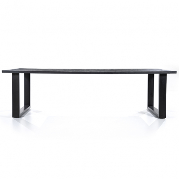 Eleonora Eettafel Zwart/Mangohout 300x100cm