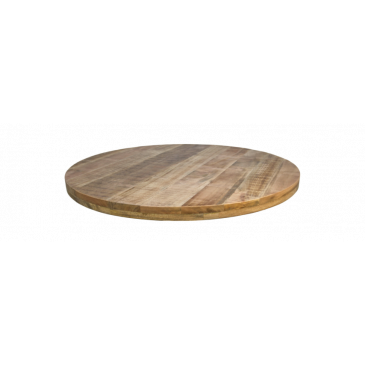 HSM Collection Rond Tafelblad Portland Ø120x5cm Naturel Mangohout