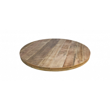 HSM Collection Rond Tafelblad Portland Ø130x5 Naturel Mangohout