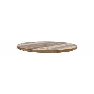 HSM Collection Rond Tafelblad Ø130x4cm Naturel Mangohout