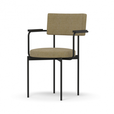 Hkliving Eetkamerstoel Met Armleuning Zwart Main Line Flax Kensington