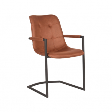LABEL51 Eetkamerstoel Boyd Cognac Microfiber
