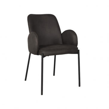 LABEL51 Eetkamerstoel Jari Antraciet Microfiber