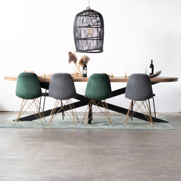 Eettafel Barn Ovaal Mangohout 300cm - Giga Meubel